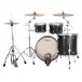 Ludwig Neusonic 22'' MOD2 4pc Shell Pack, Ebony Pearl - Back