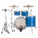 Ludwig Neusonic 22'' MOD2 4pc Shell Pack, Satin Royal Blue - Black