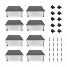 G4M Compact Stage with Folding Adjustable Legs, 2m x 4m