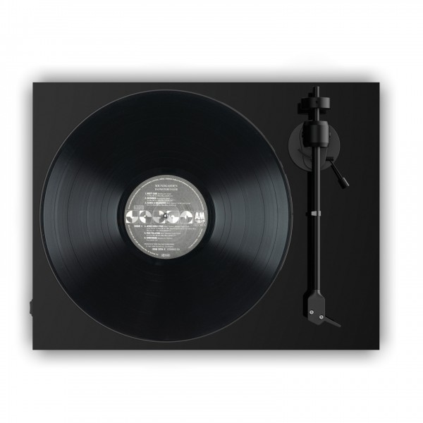 Pro-Ject E1 Turntable, Black Top View