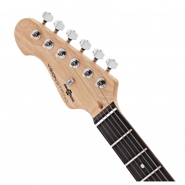 VISIONSTRING 3/4 Left Handed Electric Guitar Pack, Black