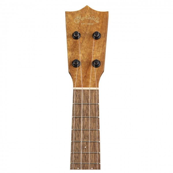 Martin S1K Koa Ukulele, Natural Hand-Rubbed Finish - Headstock