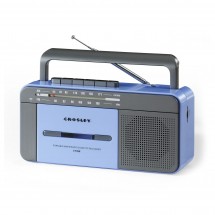 Crosley CT102 Cassette Player, Blue/Grey