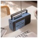 Crosley CT102 Cassette Player, Blue/Grey - Lifestyle