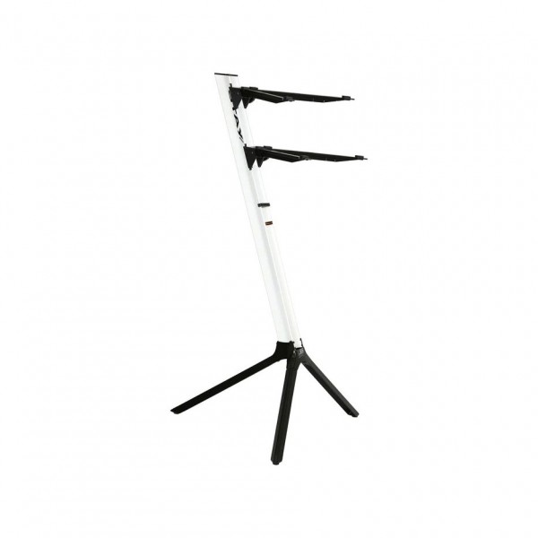 Stay Stands Slim Compact Keyboard Stand, Two Tier, White