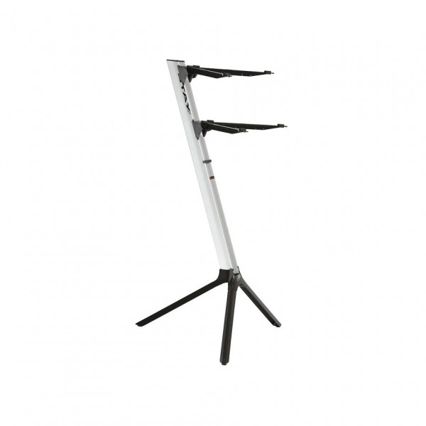 Stay Stands Slim Compact Keyboard Stand, Two Tier, Silver