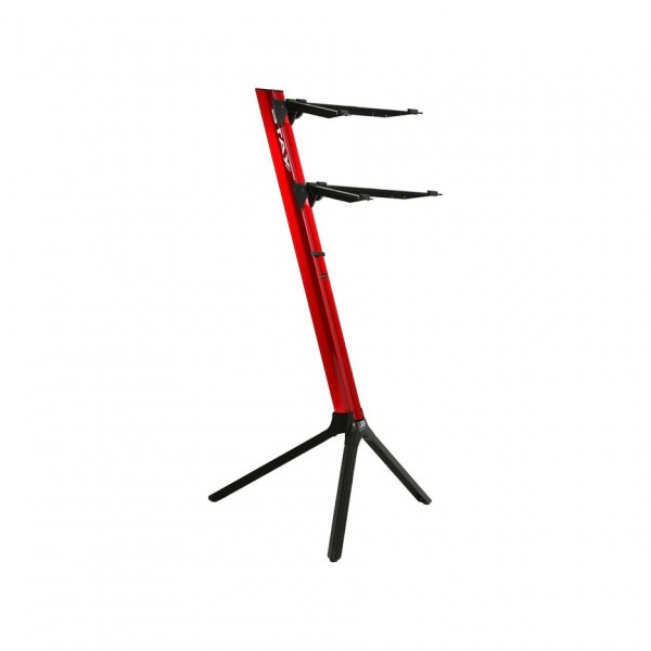 Stay Stands Slim Compact Keyboard Stand, Two Tier, Red