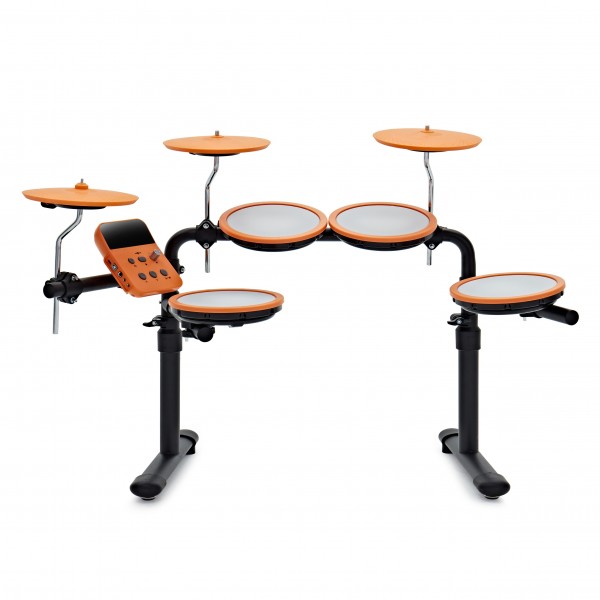 VISIONDRUM Compact Mesh Electronic Drum Kit, Stool Headphones, Orange