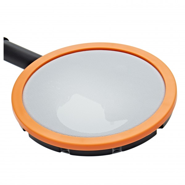 VISIONDRUM Compact Mesh Electronic Drum Kit, Stool Headphones, Orange