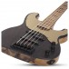 Schecter Model-T 5 5-String Bass, Exotic Ziricote - Body Front