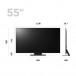 LG 55UR91006LA 55 inch 4k Smart TV Dimension View