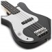 VISIONSTRING 3/4 Left Handed Bass Guitar Pack, Black