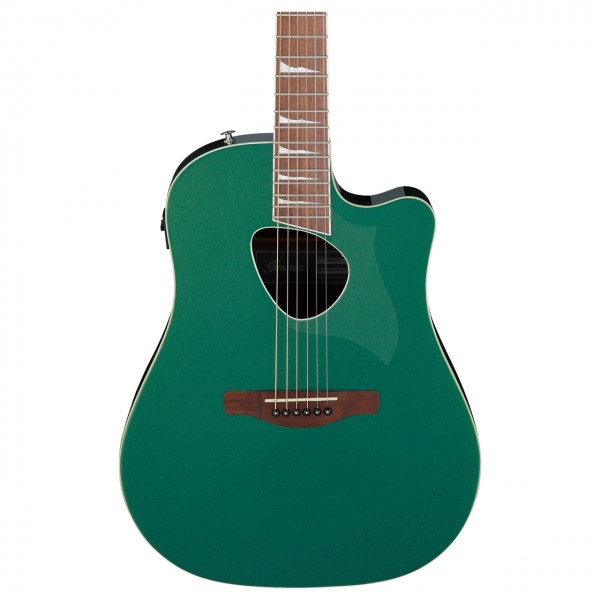 Ibanez Altstar Electro-Acoustic, Jungle Green Metallic High Gloss - Body Front