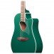 Ibanez Altstar Electro-Acoustic, Jungle Green Metallic High Gloss - Angled Front