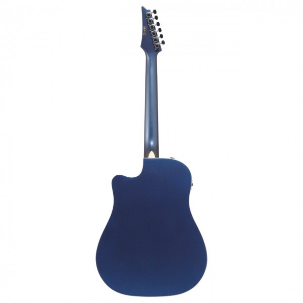 Ibanez Altstar Electro-Acoustic, Night Blue Metallic High Gloss - Back