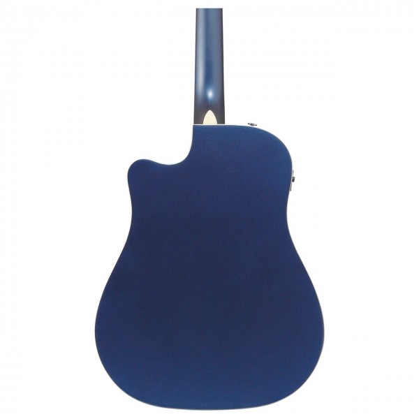 Ibanez Altstar Electro-Acoustic, Night Blue Metallic High Gloss - Body Back