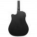 Ibanez Altstar Electro-Acoustic, Weathered Black Open Pore - Body Back