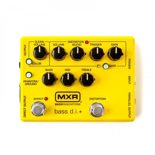 MXR M80 Bass DI+ Distortion, Special Edition Yellow