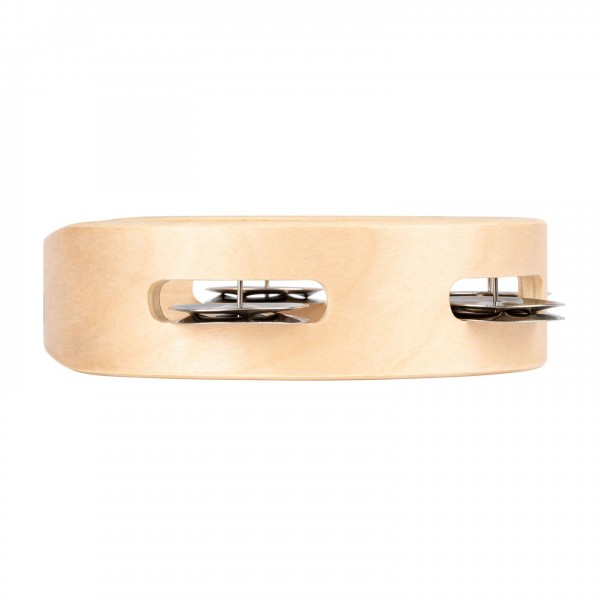 Nino by Meinl 6" Wood Tambourine, 1 row - Side