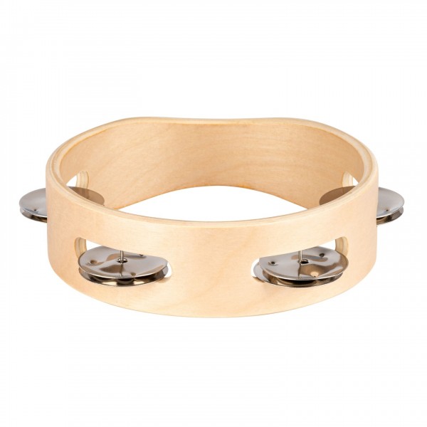 Nino by Meinl 6" Wood Tambourine, 1 row - Back