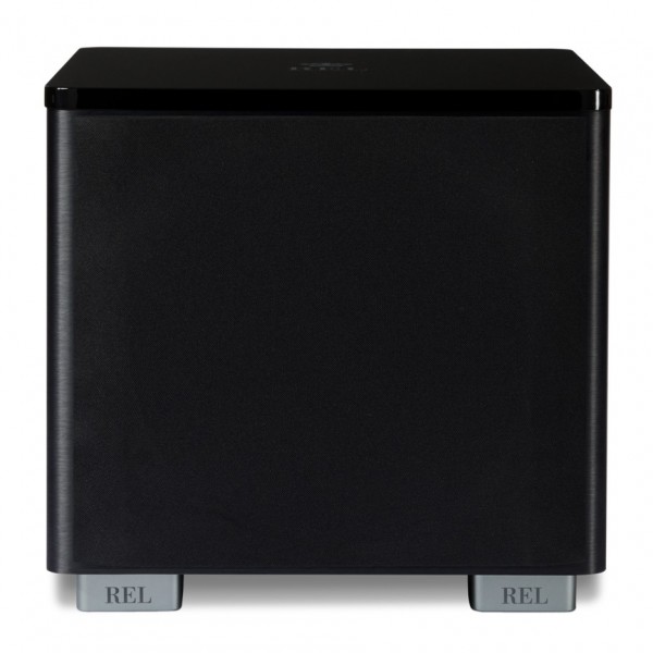 REL HT/1205 MKII Subwoofer, Black - front with grille
