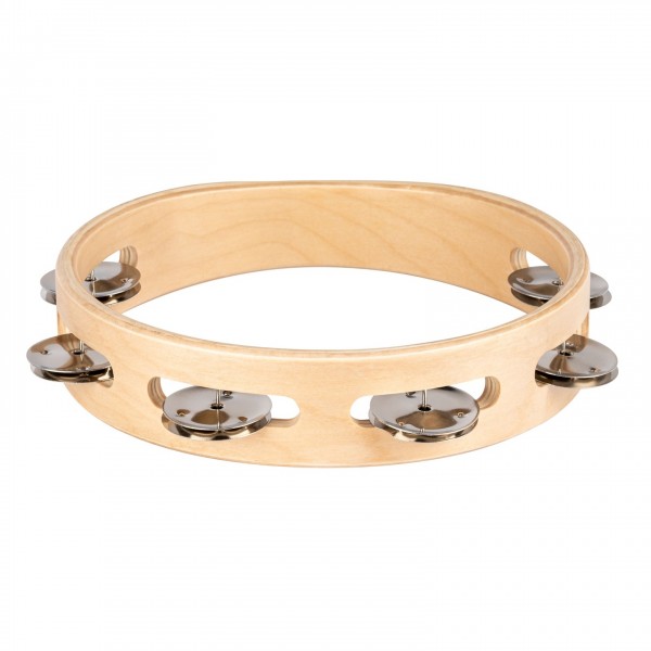 Nino by Meinl 8" Wood Tambourine, 1 row - Back