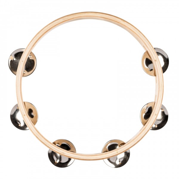 Nino by Meinl 8" Wood Tambourine, 1 row - Top