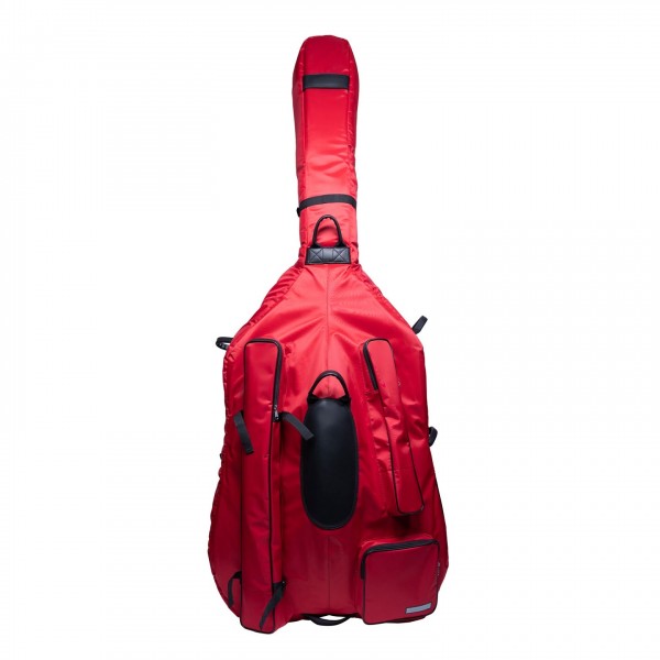 BAM PERF1101S Performance Double Bass Gigbag, 3/4 Size, Red