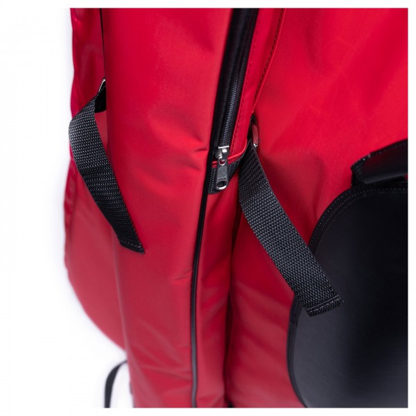 BAM PERF1101S Performance Double Bass Gigbag, 3/4 Size, Red Zip