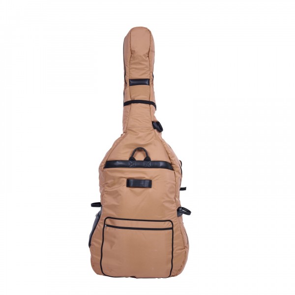 BAM PERF1102S Performance Double Bass Gigbag, 7/8 Size, Caramel Back