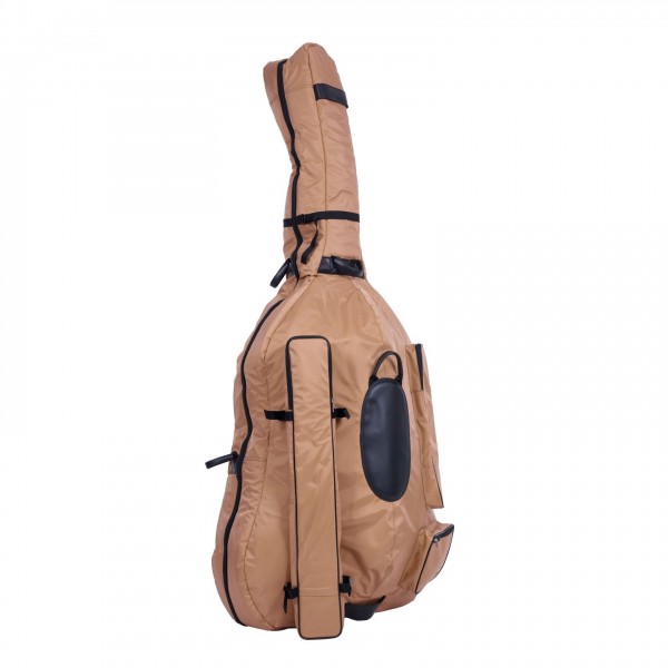 BAM PERF1102S Performance Double Bass Gigbag, 7/8 Size, Caramel Side