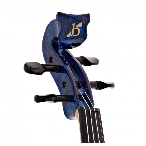 Bridge Aquila Electric Violin, Blue Marble at Gear4music