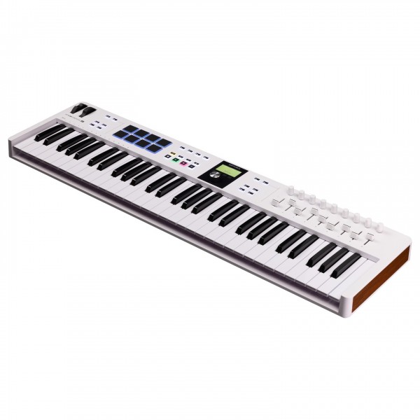 Keylab Essential 3 61, White - Angled