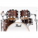 Pearl Professional Series 22'' 4pc Shell Pack, Matte Mocha Swirl - Rack Toms