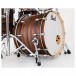 Pearl Professional Series 22'' 4pc Shell Pack, Matte Mocha Swirl - Bass Drum