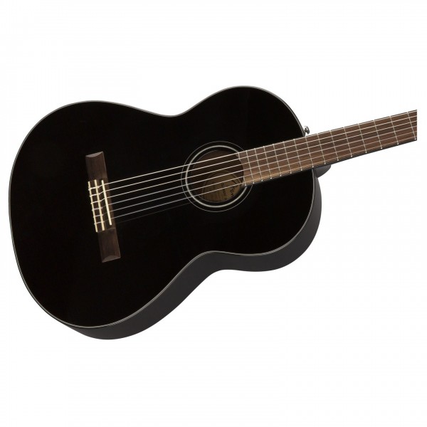 Fender CN-60S Nylon, Walnut Fingerboard, Black