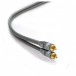 Fisual Rio Custom Made Stereo Phono Cable w/ Havana Plugs, 1m (Pair)