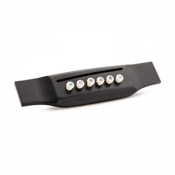 Martin Luxe (Liquid Metal) Bone with Pearl Bridge Pins, 6 Pack