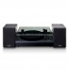 Lenco Bluetooth Turntable and Speaker Bundle, Black - Front Closed