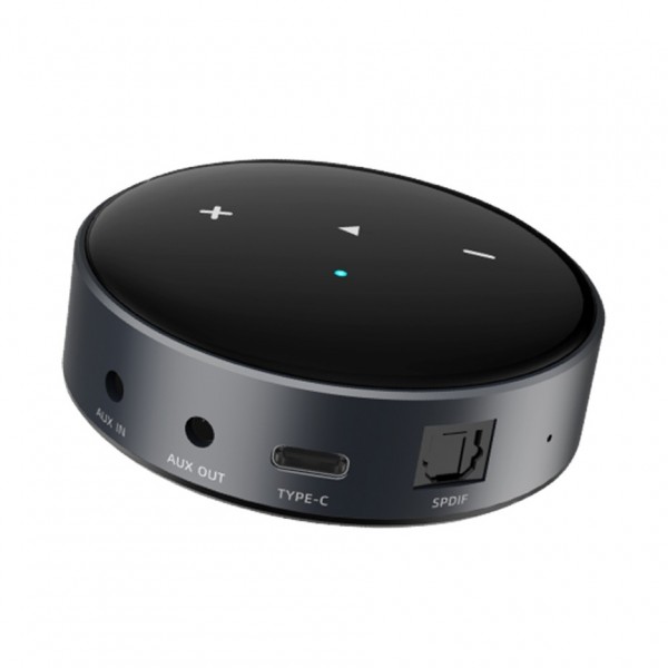 WiiM Mini Multi-Room Music Streamer - in- and out-puts