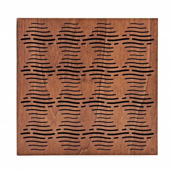 G4M Acoustics Waves 60 x 60cm Panel, Walnut