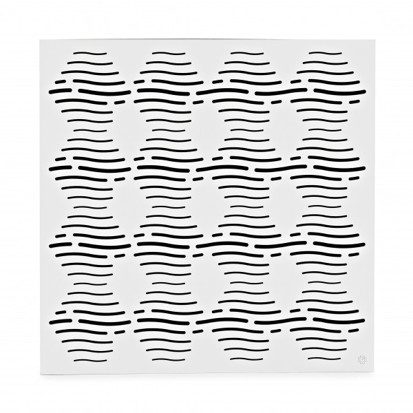 G4M Acoustics Waves 60 x 42cm Corner Panel, White, Pair