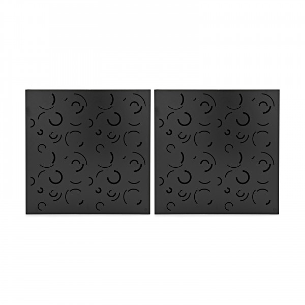 G4M Acoustics Curves 60 x 42cm Corner Panel, Black, Pair