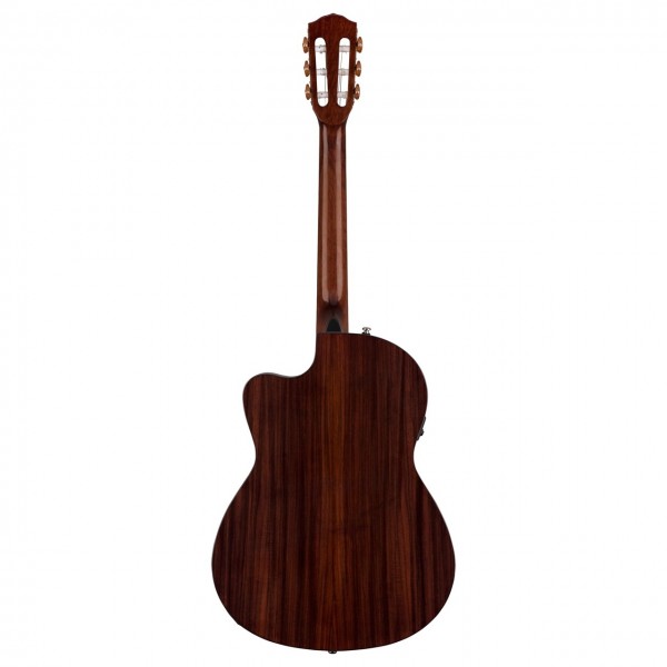 Fender CN-140SCE Nylon Thinline, Walnut Fingerboard, Natural w/Case - Back