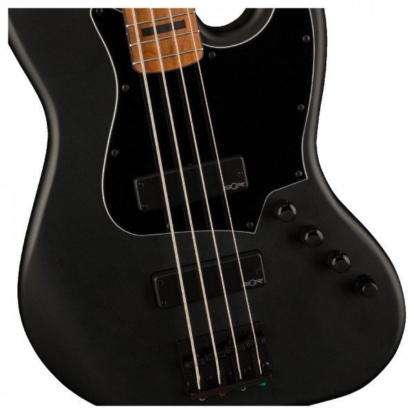 Squier FSR Contemporary Active Jazz Bass HH, Flat Black - Pickups