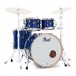 Pearl Masters Maple/Gum 22'' 4pc Shell Pack, Blue Abalone