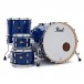 Pearl Masters Maple/Gum 22'' 4pc Shell Pack, Blue Abalone