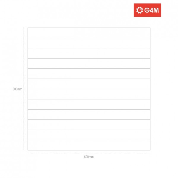 G4M Acoustics Squarewaves Max 60 x 60 x 14cm Foam Panel, Pair