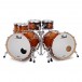 Pearl Masters MCT 22'' 6pc Double Kick Shell Pack, Almond Red Stripe