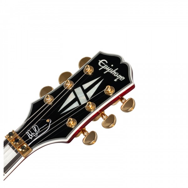 Epiphone Alex Lifeson Les Paul Custom Axcess Quilt, Ruby